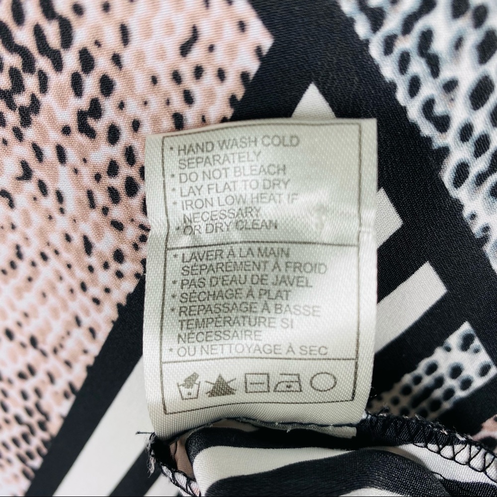 Jack Geometric Multi Pattern Snake Print Blouse T… - image 8